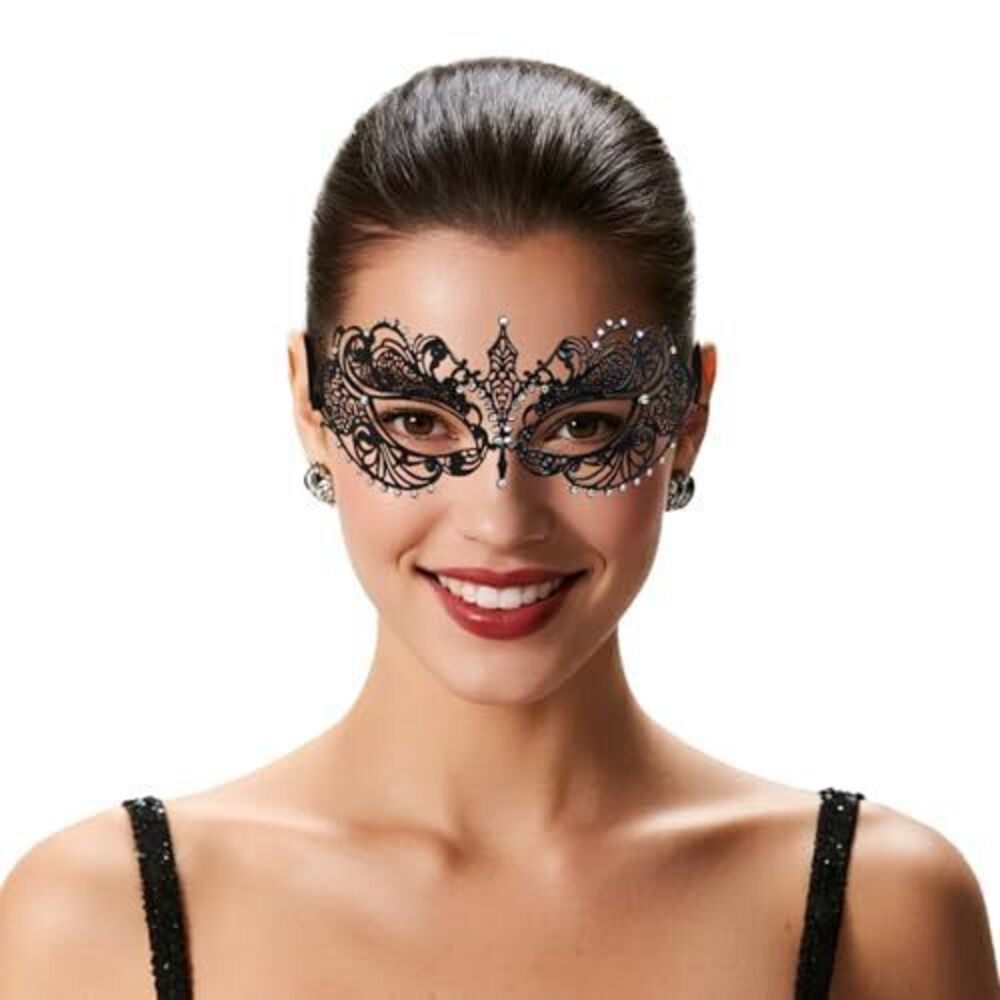 1615 Black Masquerade Mask  Venetian Masquerade Mask for Ball Wedding